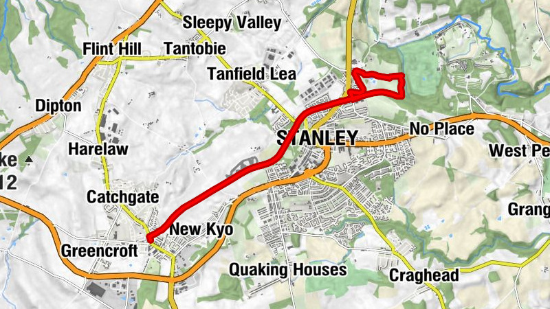 Annfield Plain - West Shield Row Villas - Gateshead - Stanley