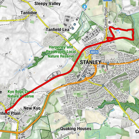 Annfield Plain - West Shield Row Villas - Gateshead - Stanley