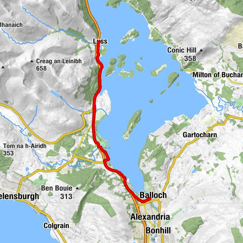 Luss - Aldochlay - Balloch - Balloch Villiage Ferry Landing
