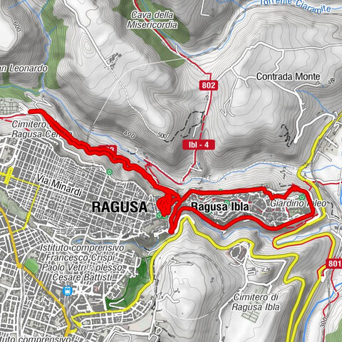 Ragusa - Chiesa di Santa Lucia - Chiesa di San Filippo Neri - Chiesa di Santa Maria delle Scale