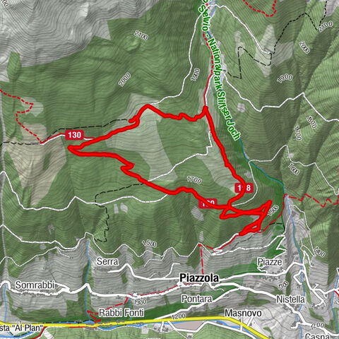 Rabbi, Piazzola - Malga Caldesa Bassa - Malga Samocleva