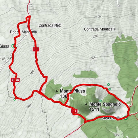 Randazzo - Casermetta - Rifugio Monte Spagnolo - Rifugio Giusa
