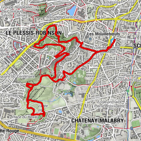 Sceaux - Paris - Issy-les-Moulineaux - Le Plessis-Robinson