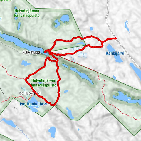 Helvetin portti - Päivätupa - Helvetinkolu