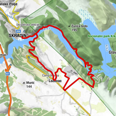 Skradin - Crkva svetog Jere - Milkovići - Lozovac