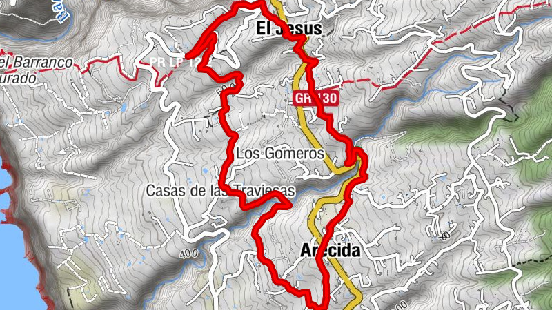 El Jesus - Ermita del Buen Jesús - Casas de las Traviesas - Los Gomeros