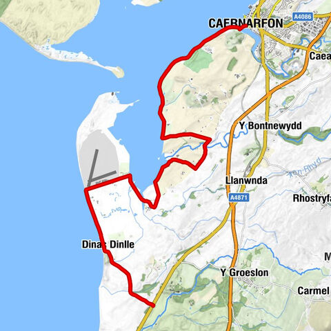 Caernarfon - Saron - Dinas Dinlle - Llandwrog