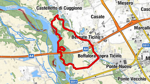 Boffalora sopra Ticino - Dai Gemelli Salis - Ponte di Cuggiono - Castelletto di Cuggiono