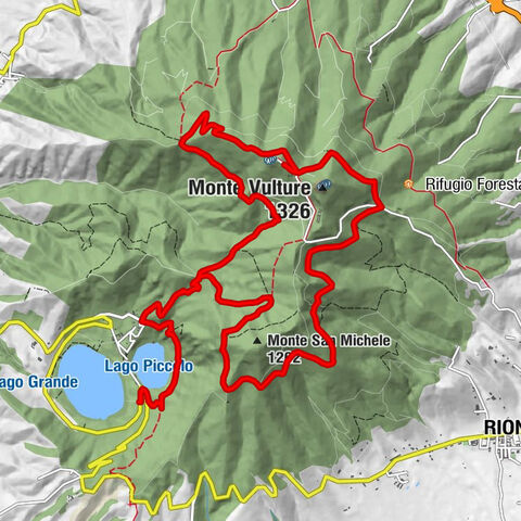 Rionero in Vulture - Laghi di Monticchio - Prete della scimmia - Rifugio Monte Vulture