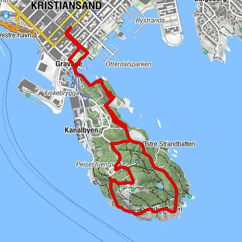 Kristiansand - Gravane - Søndre Strandbatteri