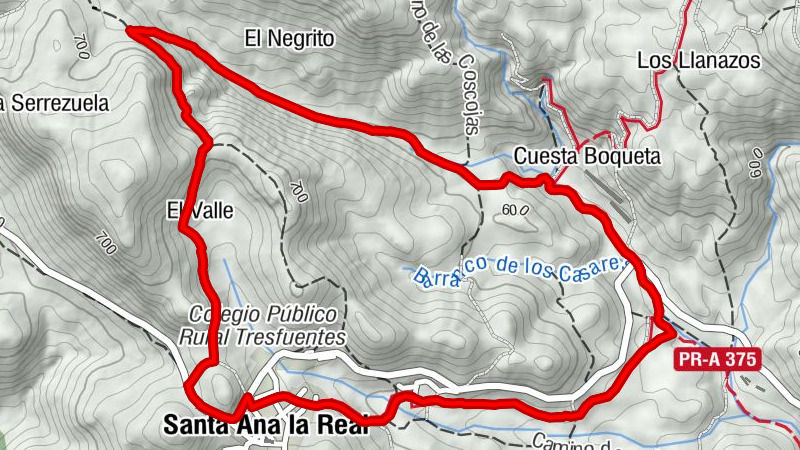 Santa Ana la Real - El Valle - La Presa - Fuente Tres Caños