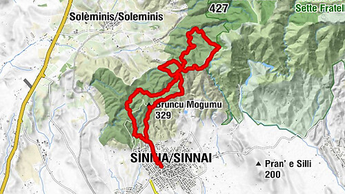 Sìnnia/Sinnai - Santa Vittoria - Bruncu Mogumu