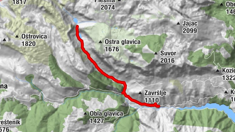 Opština Plužine - Vodopad Vrbnica - Stabna - Zaglavak