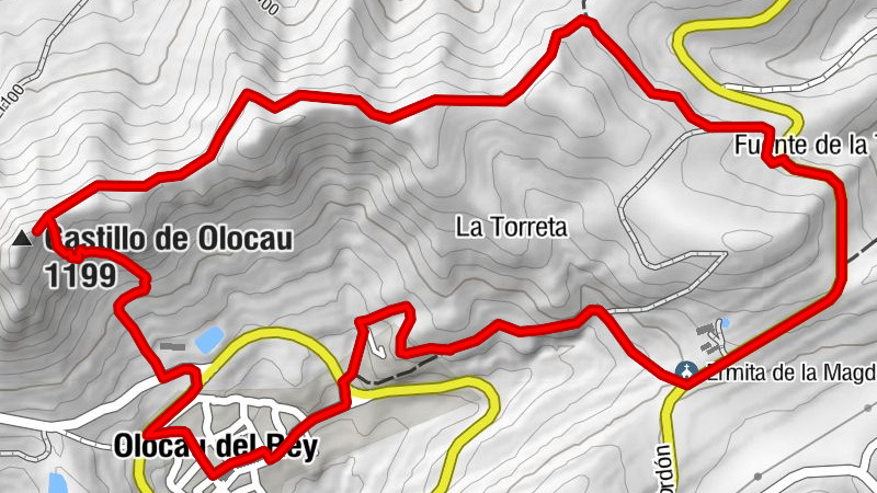 Olocau del Rey - Fuente de la Torreta - Castillo de Olocau