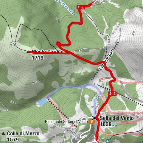 Pian de' Valli - Sella del Vento - Monte Cardito - Rieti