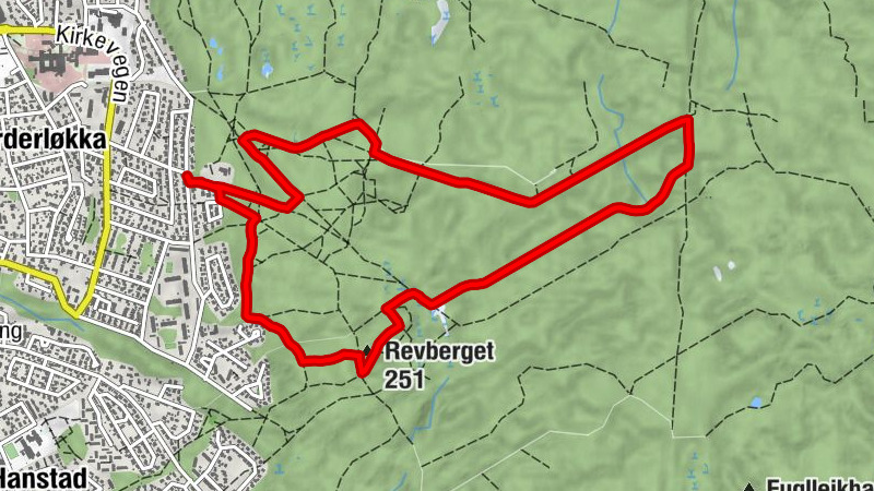 Elverum - Mastmoen - Revberget