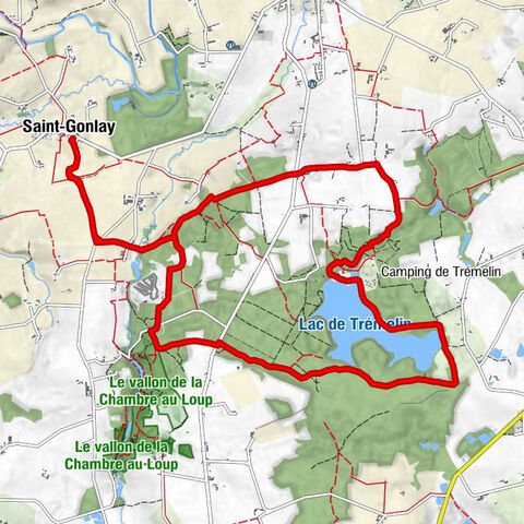 Saint-Gonlay - La Vallée - La Ville-Menu - La Croix Legavre