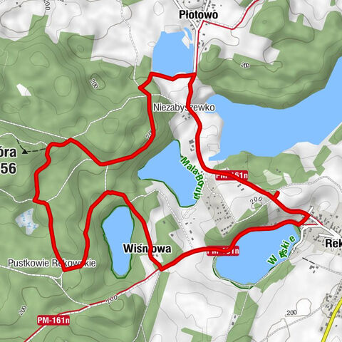 Rekowo - Wiśniowa - Siemierzycka Góra - powiat bytowski