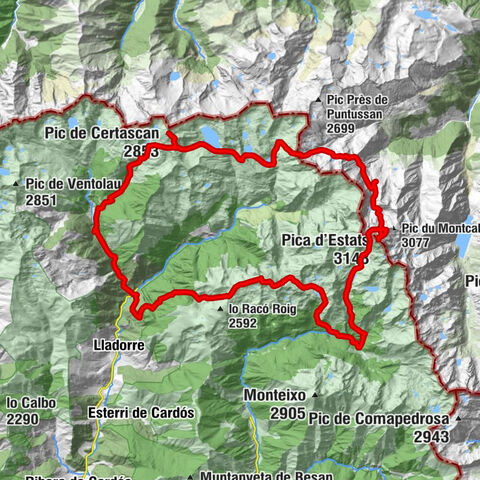 Alins - Pic de Certascan - Pica d'Estats - Pla de la Socauba