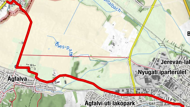 Verbindungsradweg B322  Schattendorf - Sopron