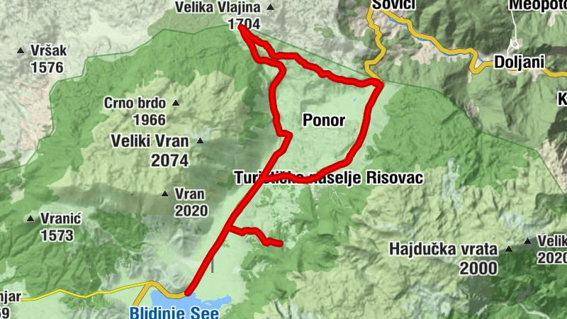 Planinarski dom "Blidinje" - Hajdučke Vrleti - Vanjski oltar Dive Grabovčeve - Stalno vrelo