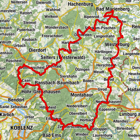 Grenzau - Dreifaltigkeitskirche - Vorderholz - Einsiedler Kopf