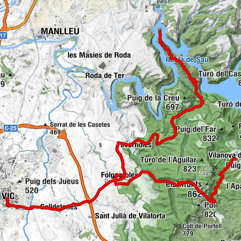 Vic - Can Jubany - Santa Maria de Folgueroles - El Ferrer de Tall