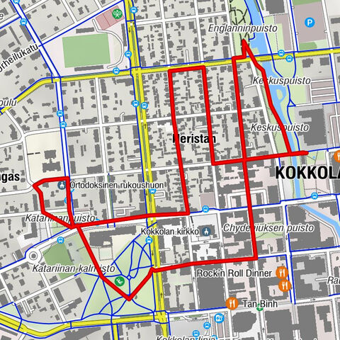 Kokkola - Mäntykangas - Neristan