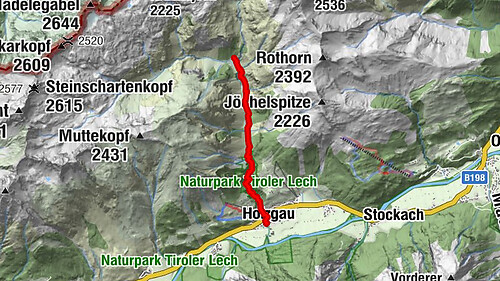 Holzgau zur Rossgumpenalm