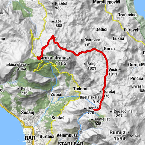 Baltina - Lonac - Tvrdoč - Dolaza