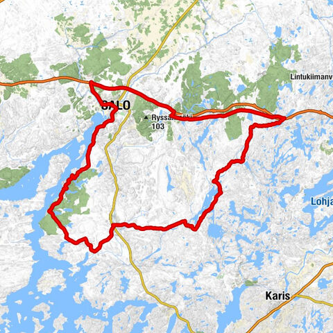 Hermanni - Kisko - Suomusjärvi - Salo