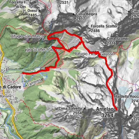 San Vito di Cadore - Rifugio Scotter-Palatini - Col de Chi de Os - Antelao