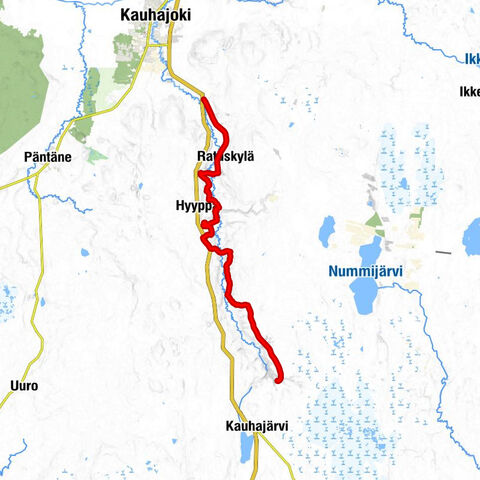 Kauhajoki - Ratuskylä - Könnö - Panttikylä