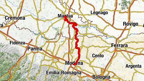 Mantova - Canonica di San Benedetto Po - Sant’Agata - Quartiere Cittanova