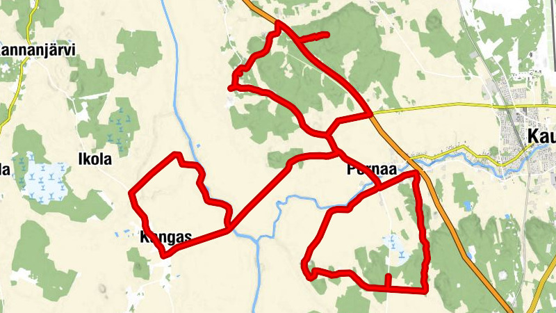 Pernaa - Saarimaa - Sippolanmäki - Mäki-Pernaa