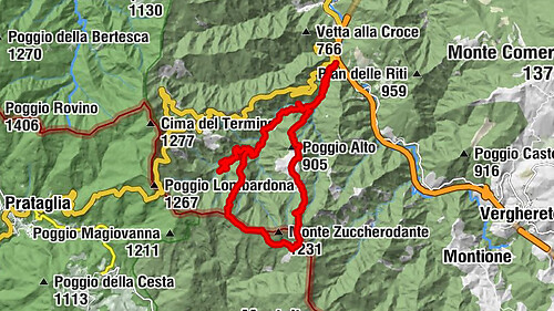 Bagno di Romagna - Maestà Balassini - Bivacco Nasseto - Poggio Alto