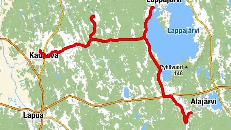 Rengonsalo - Kauhava - Kamppila - Alajärvi