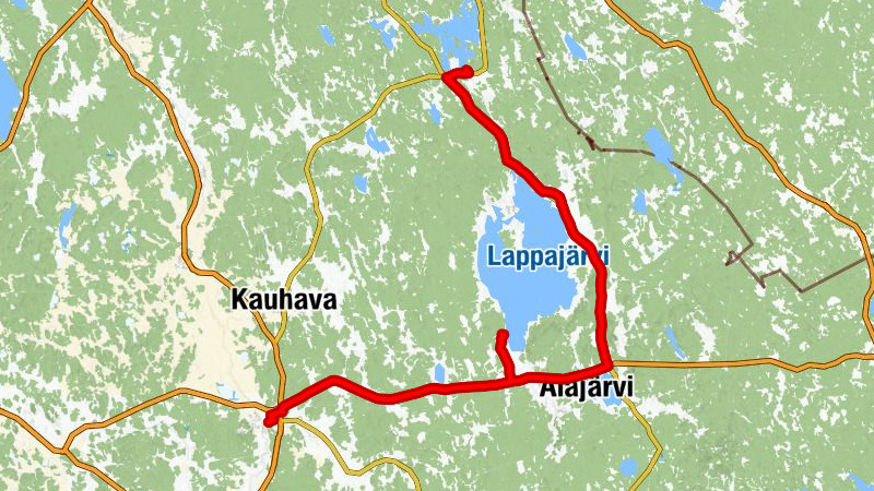 Lapua - Mustamaa - Vimpeli - Evijärvi