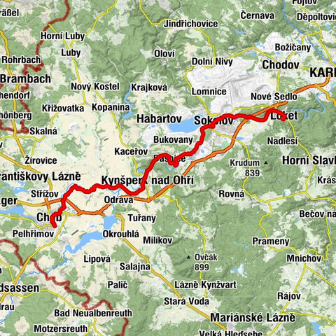 Cheb - Kynšperk nad Ohří - Sokolov - kaple Nejsvětější Trojice