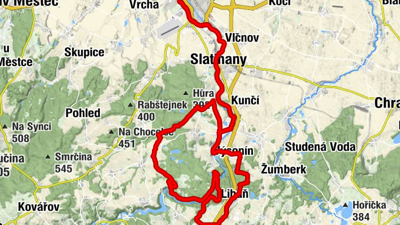 Chrudim - Pod Skřivánkem - Slatiňany