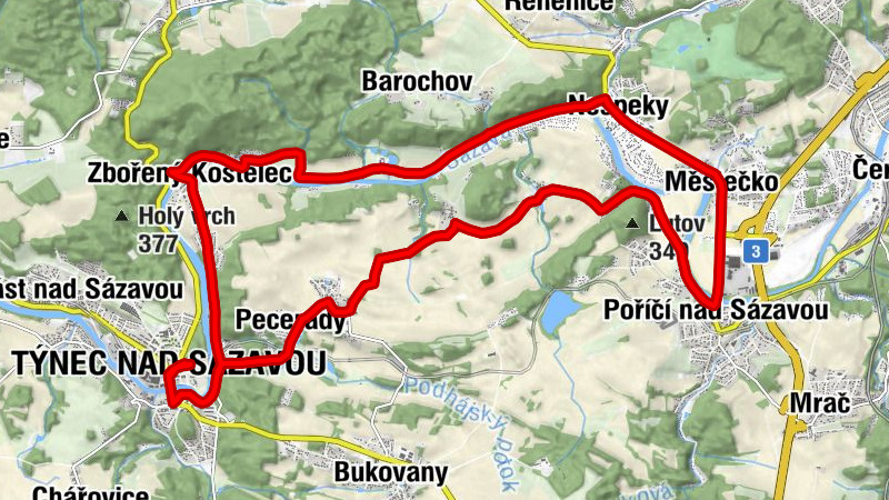 Týnec nad Sázavou - Restaurace a pizzerie - Kaple Panny Marie