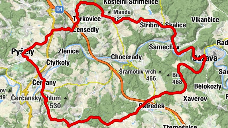 Pyšelka - Sázava - Kostel sv. Šimona a Judy - kostel Povýšení svatého Kříže