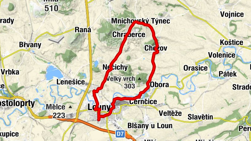 Louny - Dobroměřice - Svatý Matouš - Nečichy