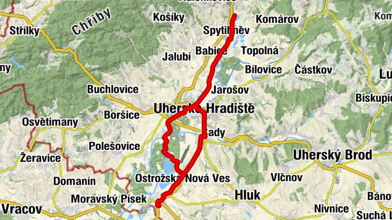Uherský Ostroh - Pod Lipami - Svatý Šebestián - Zvěstování Panně Marii