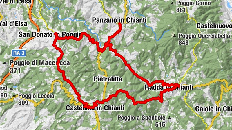 San Donato in Poggio - Poggio Macia Morta - Poggio Auzzo - Madonna di Pietracupa