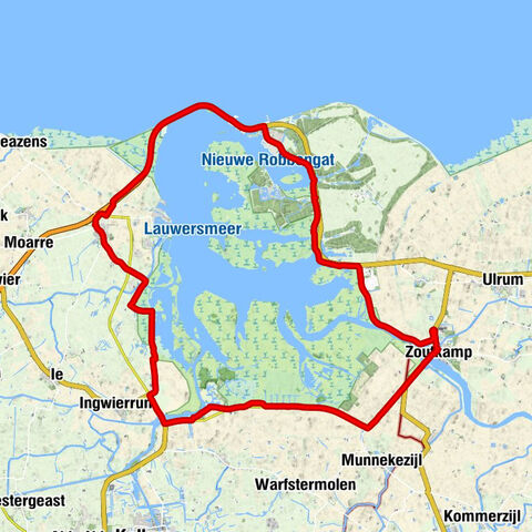 Eanjum - Waddengenot aan Zee - Lauwersoog - strandpaviljoen Meerzicht