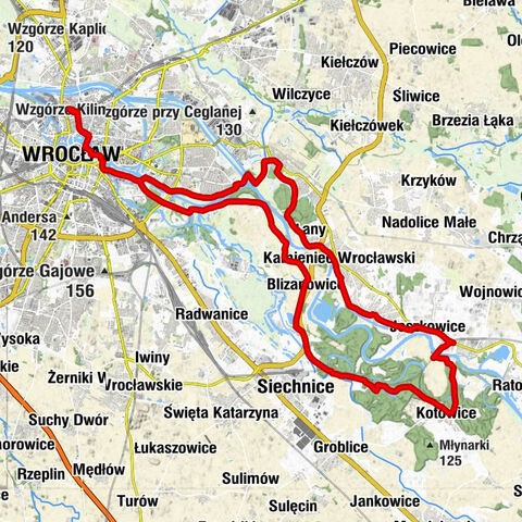 Wrocław Nadodrze - Wzgórze Polskie - Kościół Najświętszego Serca Pana Jezusa - Kotowickie Wzgórza