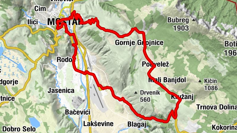 Mostar - restoran "Busak" - Hadži Tere-Jahja džamija - Tatar