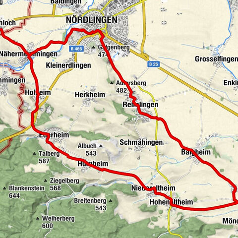 Pflaumloch - Nördlingen - St. Veit - St. Michael