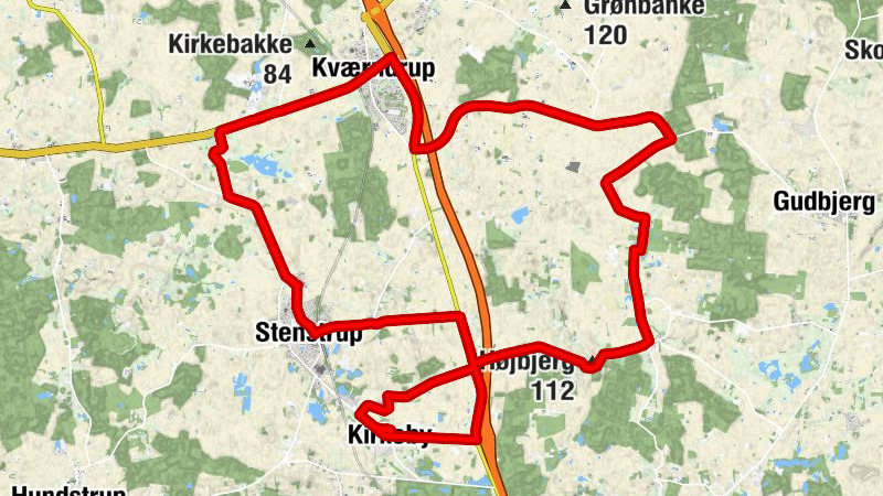 Kirkeby Kirke - Højbjerg - Lunde Kirke - Kirkeby